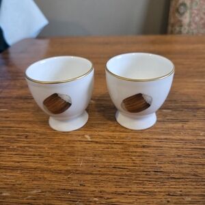 Royal Worcester Evesham Gold Egg Cups - Set Of 2